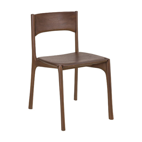 Modern or European furniture - Brown Teak Dining Chair - www.oroa.com