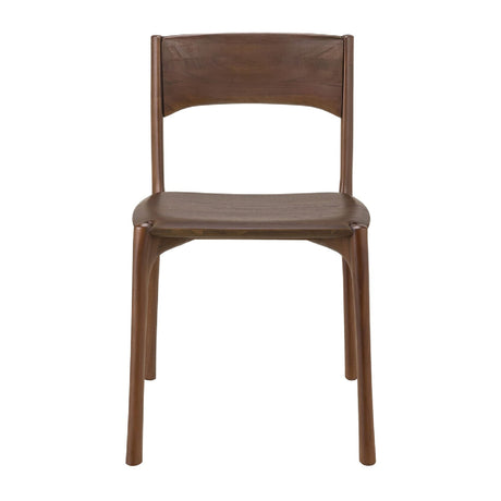 Modern or European furniture - Brown Teak Dining Chair - www.oroa.com