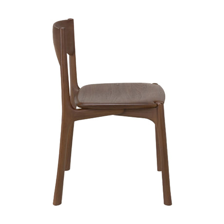 Modern or European furniture - Brown Teak Dining Chair - www.oroa.com