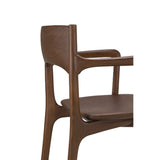Modern or European furniture - Brown Teak Dining Chair - www.oroa.com