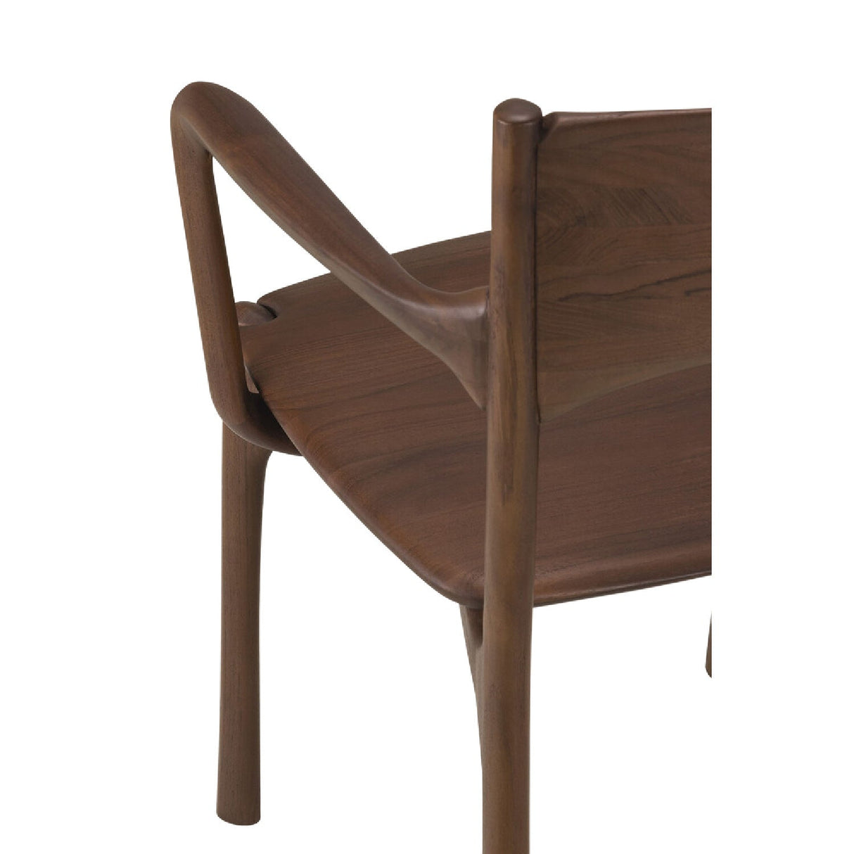 Modern or European furniture - Brown Teak Dining Chair - www.oroa.com