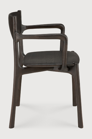 Dark Brown Teak Dining Chair | Ethnicraft PI | Oroa.com