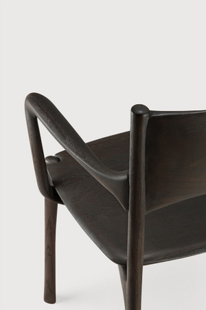 Dark Brown Teak Dining Chair | Ethnicraft PI | Oroa.com