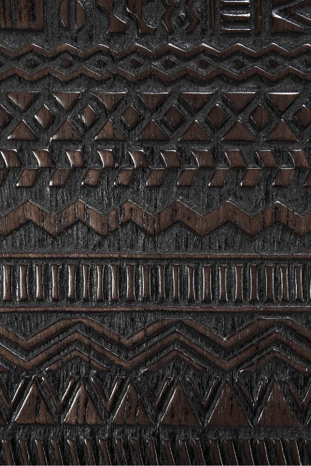 Black Teak Carved Sideboard | Ethnicraft Tabwa | OROA