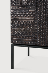 Black Teak Carved Sideboard – Tabwa – teak finish alternate view 9