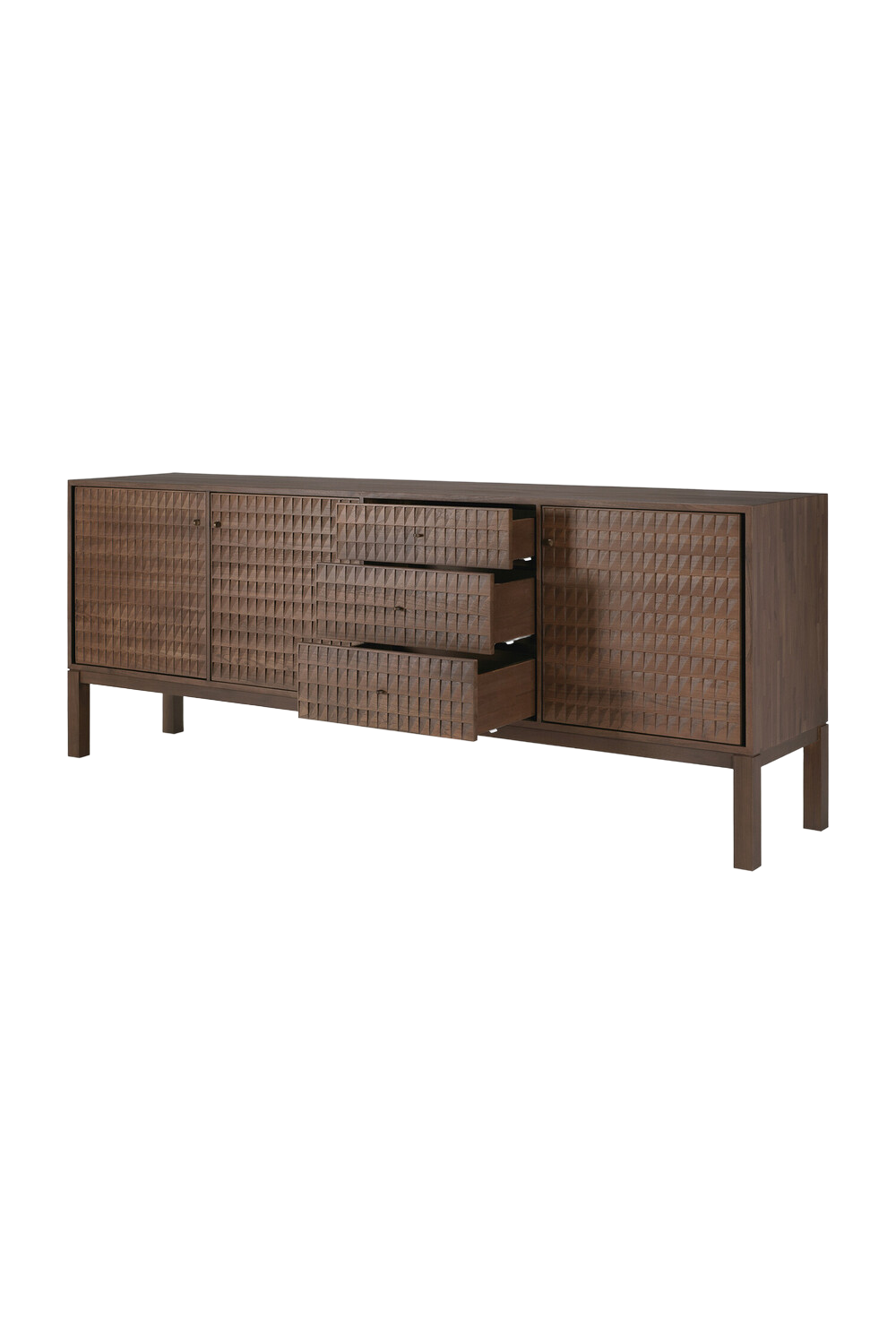 Hand-carved Paneled Sideboard | Ethnicraft Sono | Oroa.com