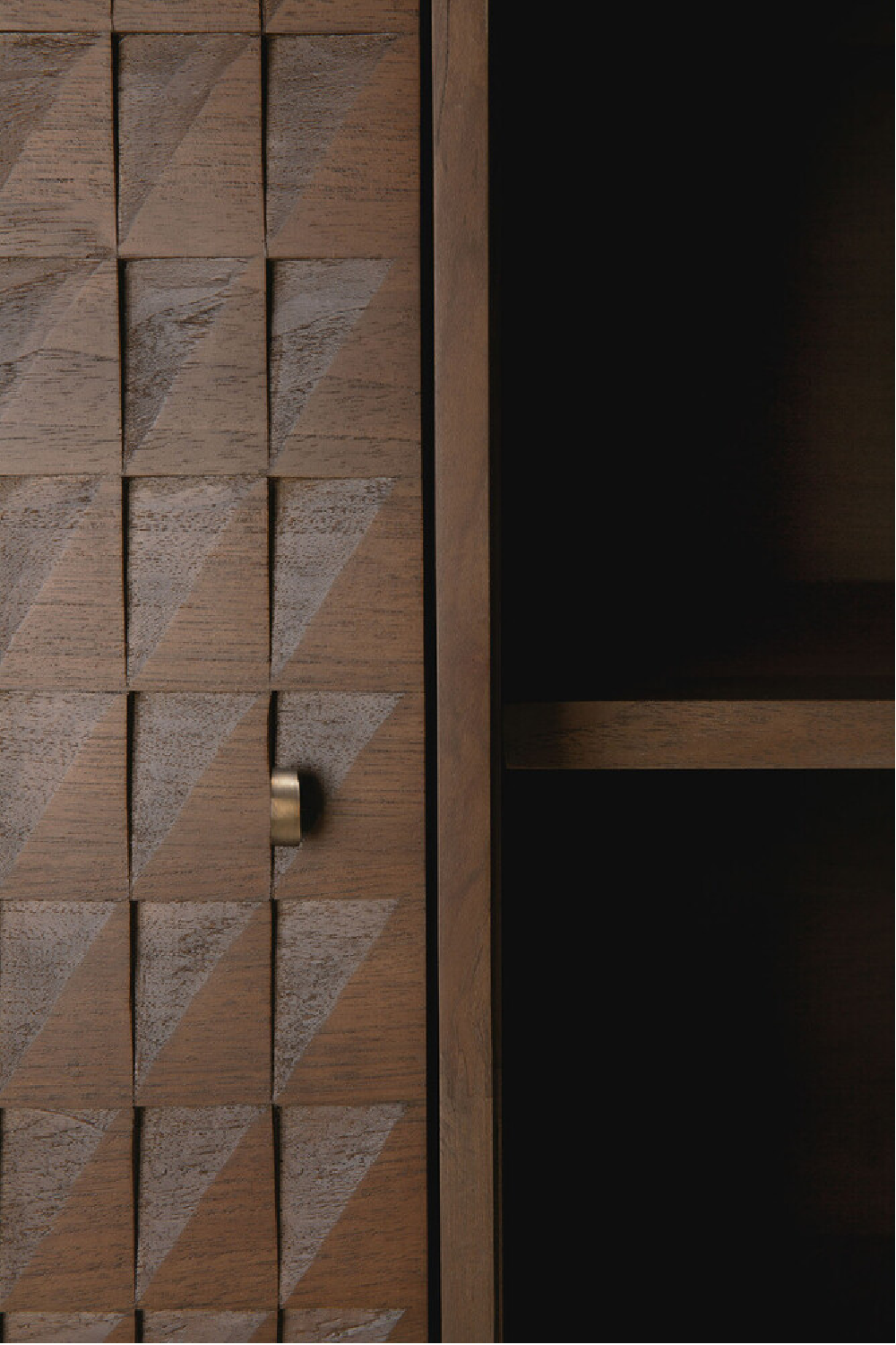 Hand-carved Paneled Cupboard | Ethnicraft Sono | Oroa.com