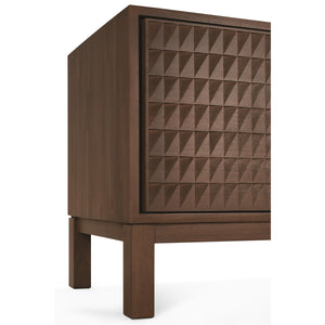   Modern European furniture - Brown Teak Carved TV Cabinet - www.oroa.com | Oroa.com