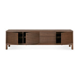 Modern European furniture - Brown Teak Carved TV Cabinet - www.oroa.com