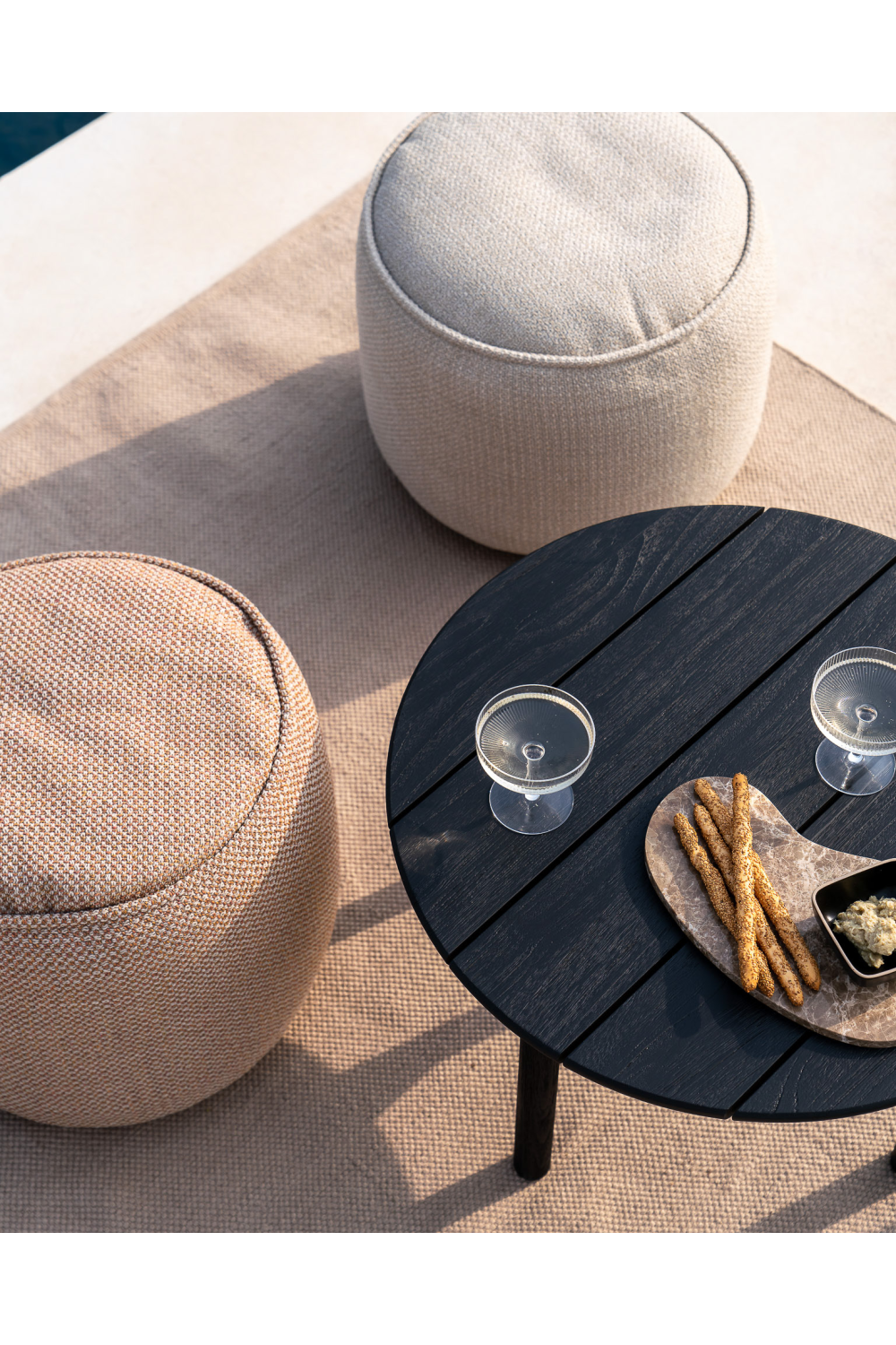 Round Outdoor Pouf | Ethnicraft Donut