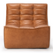 Leather Modular Sofa – N701 – upholstered finish front view