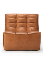Leather Modular Sofa – N701 – upholstered finish front view