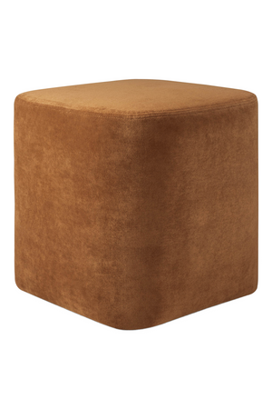 Velvet Minimalist Pouf | Ethnicraft Cube | Oroa.com