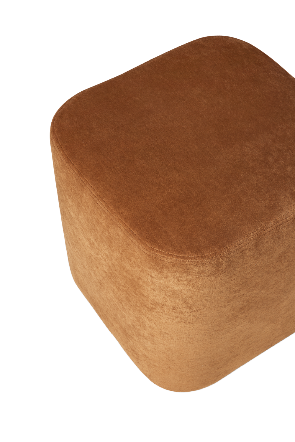 Velvet Minimalist Pouf | Ethnicraft Cube | Oroa.com