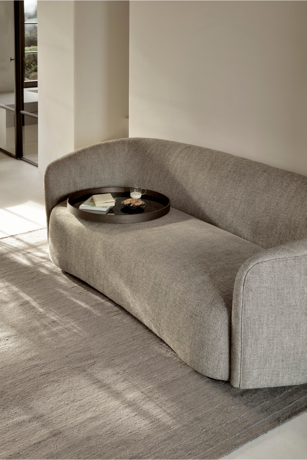 Curved Back 3-Seater Sofa – Ellipse – material finish alternate view 9