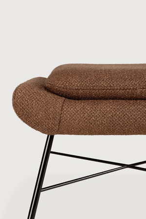 50's Inspired Upholstered Footstool | Ethnicraft Barrow | Oroa.com
