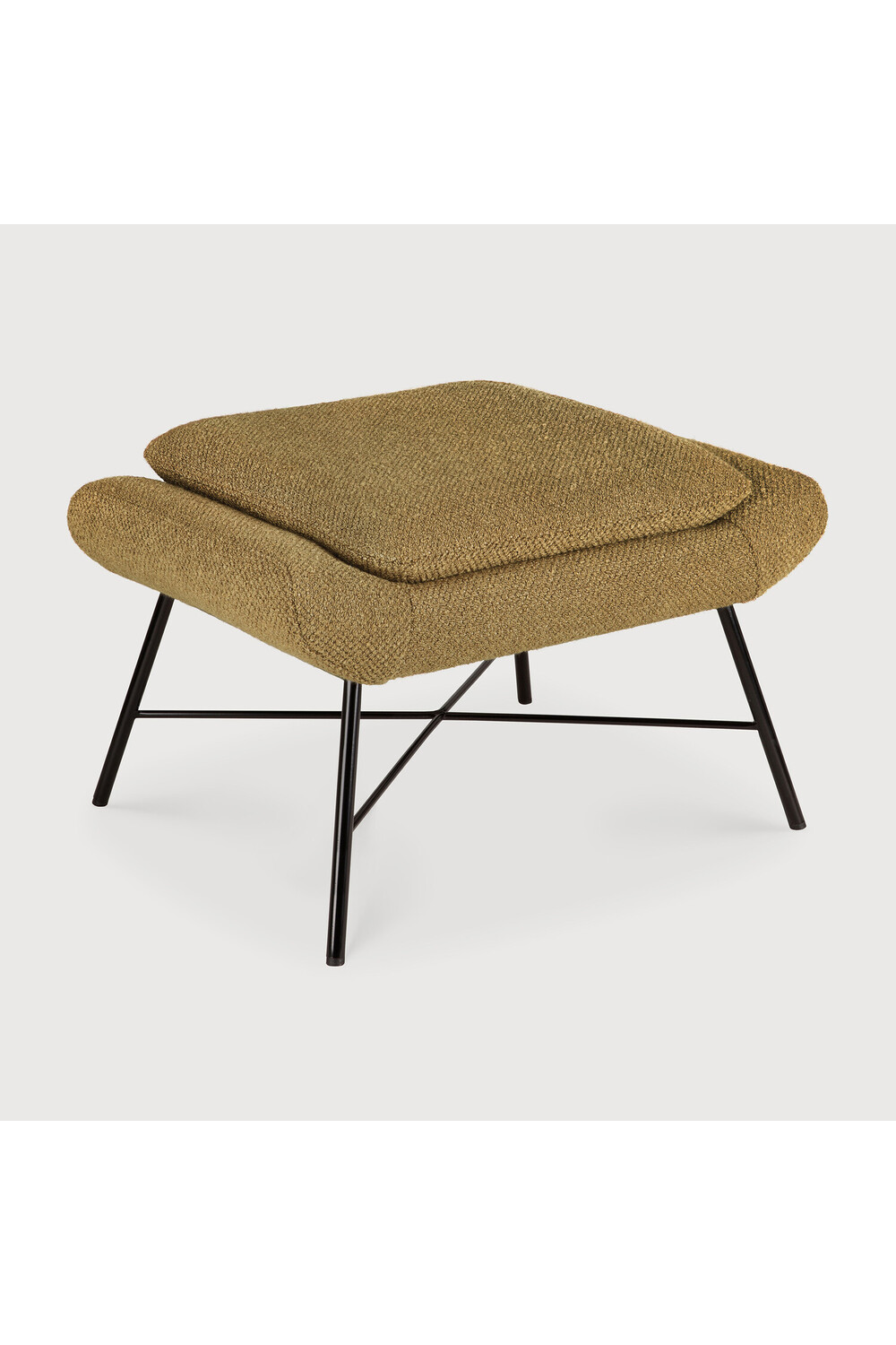 50's Inspired Upholstered Footstool | Ethnicraft Barrow | Oroa.com