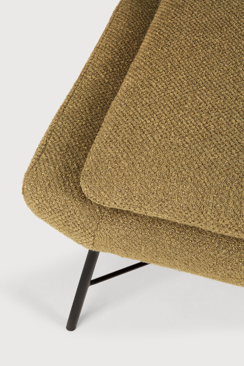 50's Inspired Upholstered Footstool | Ethnicraft Barrow | Oroa.com