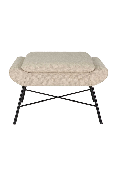 50's Inspired Upholstered Footstool | Ethnicraft Barrow | Oroa.com