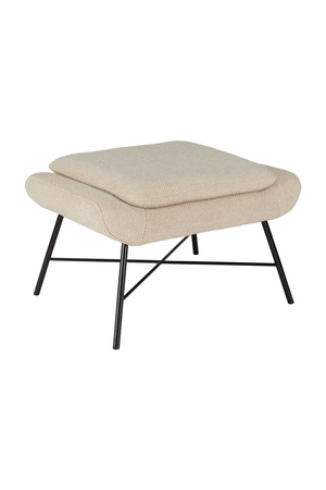50's Inspired Upholstered Footstool | Ethnicraft Barrow | Oroa.com