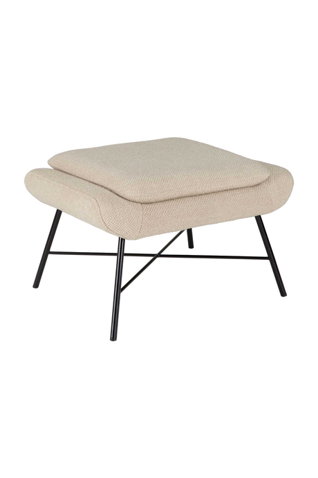 50's Inspired Upholstered Footstool | Ethnicraft Barrow | Oroa.com