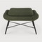 50's Inspired Upholstered Footstool | Ethnicraft Barrow | Oroa.com
