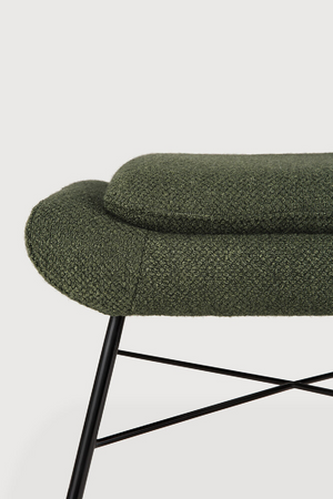 50's Inspired Upholstered Footstool | Ethnicraft Barrow | Oroa.com