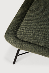 50's Inspired Upholstered Footstool | Ethnicraft Barrow | Oroa.com