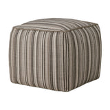 Modern or European furniture - Stripe Outdoor Ottoman - www.oroa.com