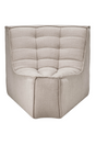 Curved Upholstered Sofa | Ethnicraft N701 | Oroa.com