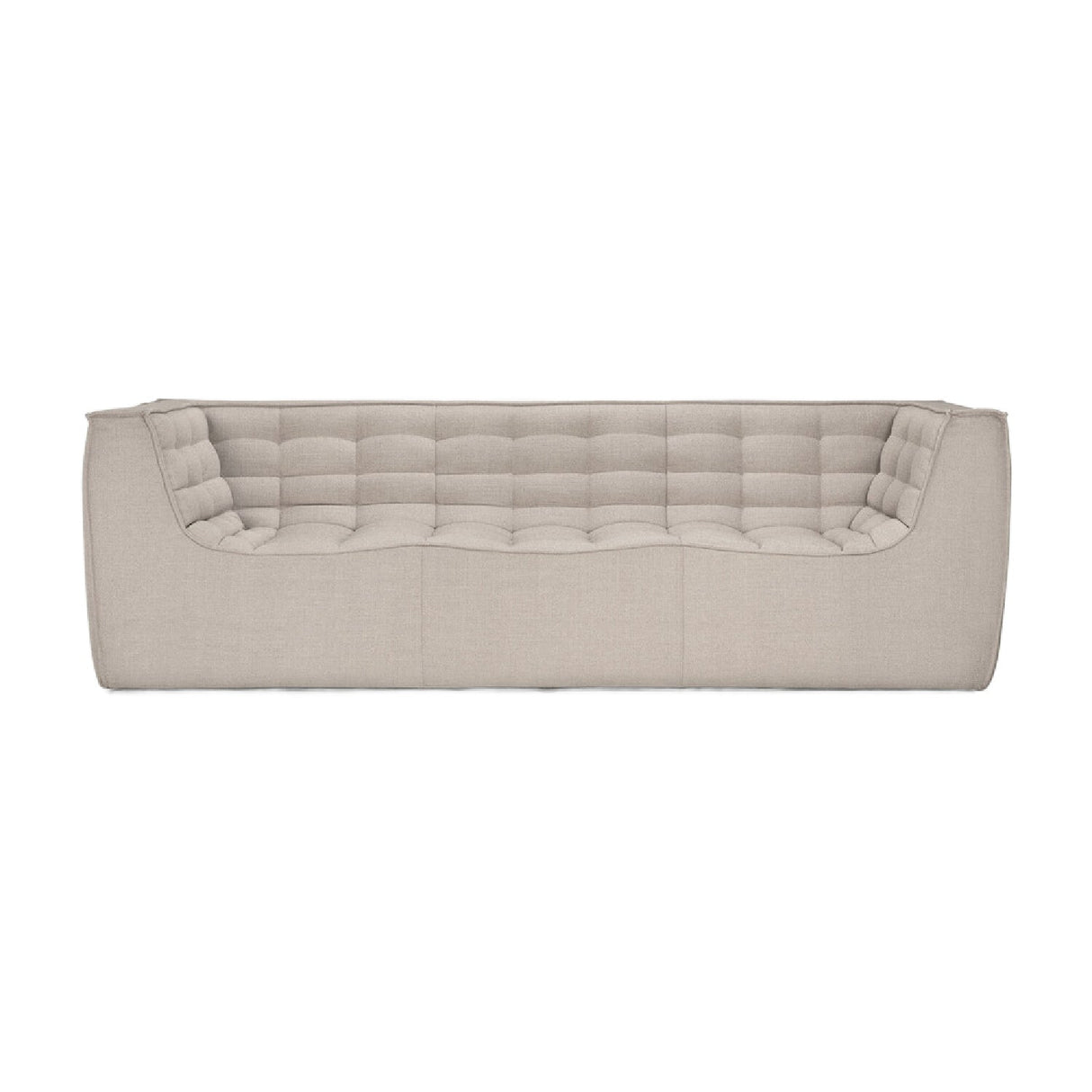 Modern or European furniture - Stitched Detail 3-Seater Sofa - www.oroa.com