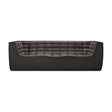 Modern or European furniture - Stitched Detail 3-Seater Sofa - www.oroa.com