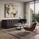 Modern or European furniture - Stitched Detail 3-Seater Sofa - www.oroa.com