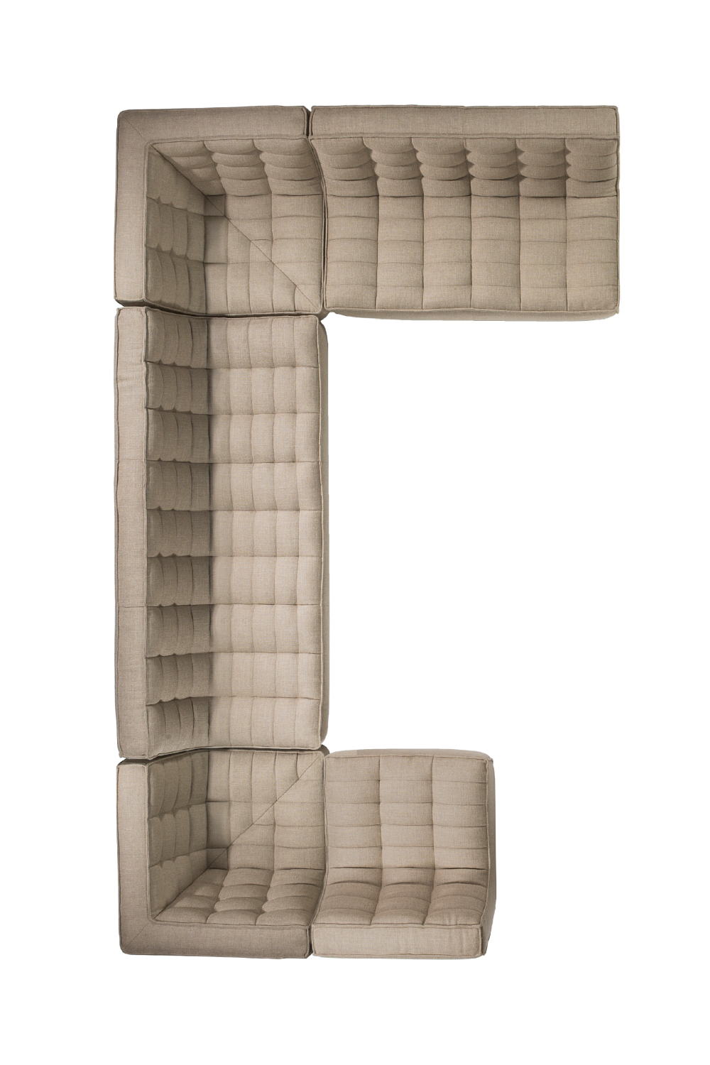 Curved Upholstered Sofa | Ethnicraft N701 | Oroa.com