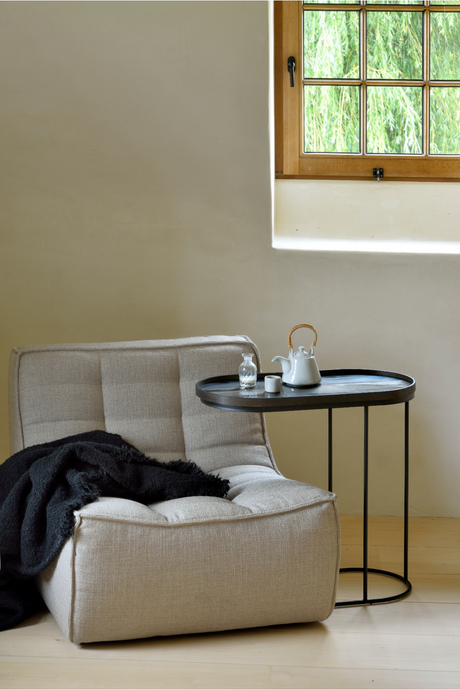 Curved Upholstered Sofa | Ethnicraft N701 | Oroa.com