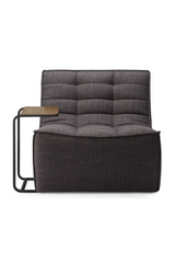 Dark Gray Modular Sofa – N701 – material finish rear view