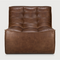 Brown Leather Modular Sofa | Ethnicraft N701 | Oroa.com