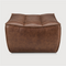 Brown Leather Modular Sofa | Ethnicraft N701 | Oroa.com