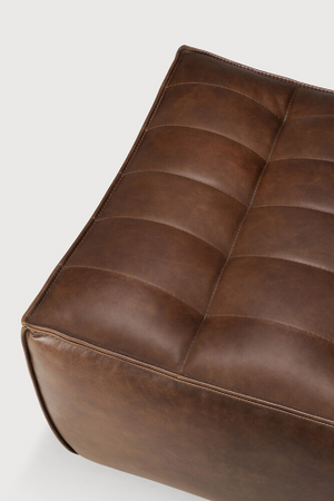 Brown Leather Modular Sofa | Ethnicraft N701 | Oroa.com