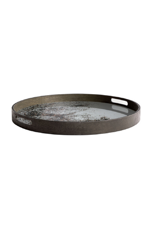 Aged Mirror Round Tray | Ethnicraft | Oroa.com