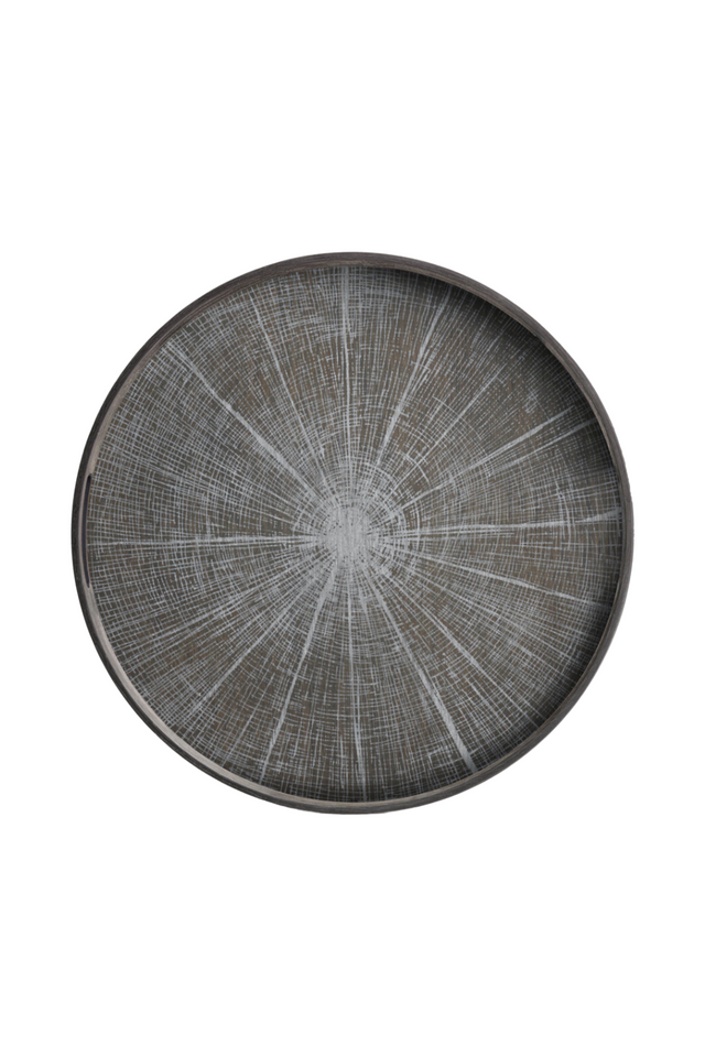 Round Hand-Painted Wood Tray | Ethnicraft Slice | Oroa.com