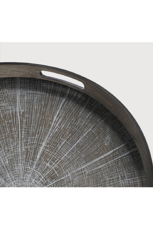 Round Hand-Painted Wood Tray | Ethnicraft Slice | Oroa.com