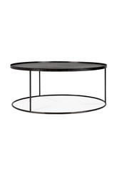 Round Tray Coffee Table – material finish side profile