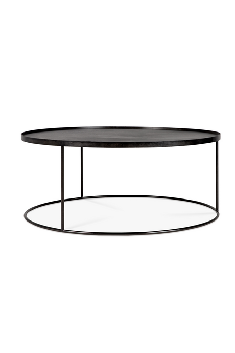 Round Tray Coffee Table – material finish side profile