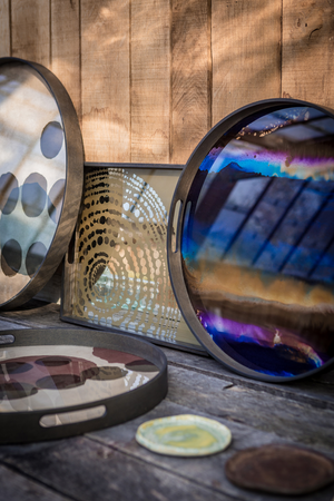 Round Glass Tray | Ethnicraft Organic | Oroa.com