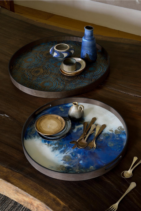 Round Glass Tray | Ethnicraft Organic | Oroa.com