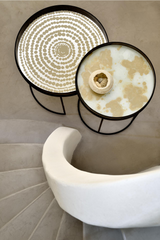 Printed Round Mirror Tray | Ethnicraft Beads | Oroa.com