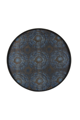 Tribal Print Round Wooden Tray | Ethnicraft Beads | Oroa.com
