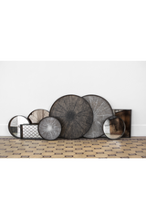 Round Hand-Painted Wood Tray | Ethnicraft Slice | Oroa.com