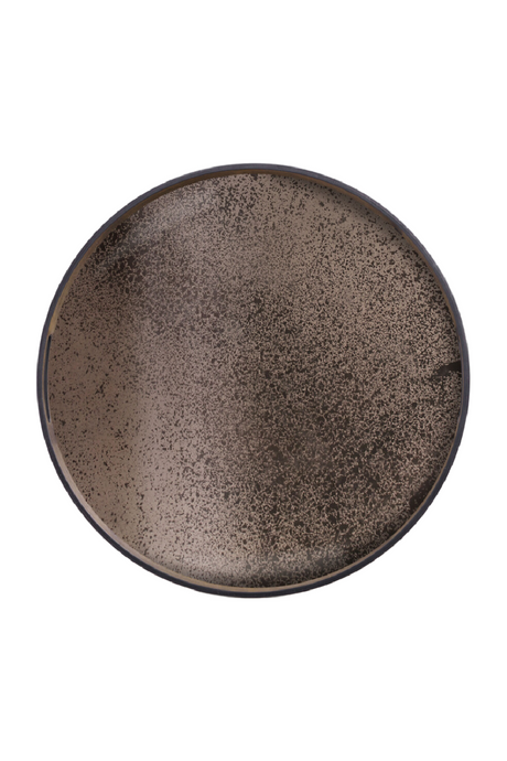   Aged Mirror Round Tray | Oroa.com